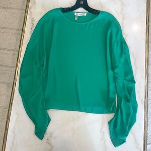 Amanda Uprichard pintucked sleeve blouse